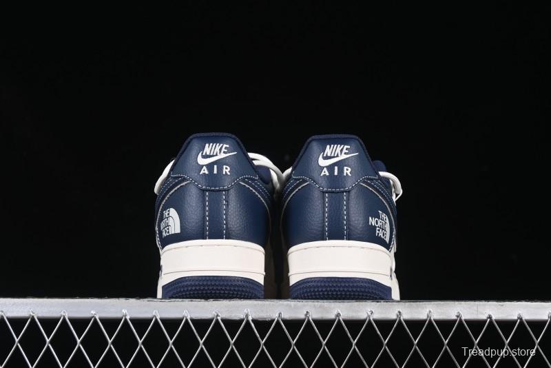 Nike Air Force 1 '07 Low The North Face Collaboration Beige Blue Patchwork Drawstring Casual Shoes - SJ1198-107