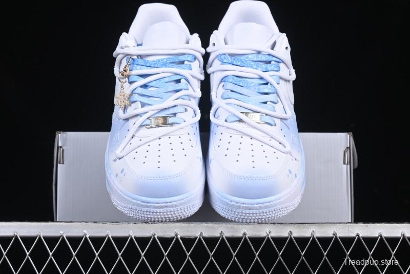 Nike Air Force 1 '07 Low Snow Tie-Dye Casual Sneakers with Lace-Up Closure - ZH0316-057