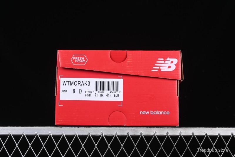 New Balance Fresh Foam X More V3TDS Low-Top Running Shoes with Durable Anti-Slip Design - WTMORAK3