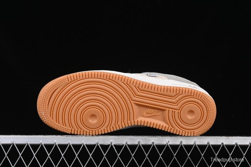 Nike Air Force 1 '07 Low The North Face Collaboration Light Blue Gum Sole Low-Top Casual Sneakers - DM6688-022