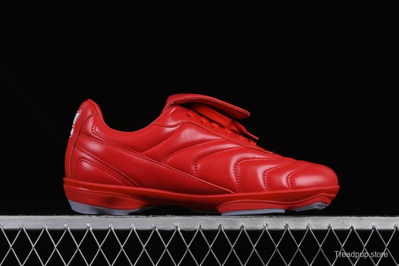 Louis Vuitton Footprint Soccer Low-Top Lifestyle Sneakers Round Toe Lace-Up Casual Shoes Red - AJF6