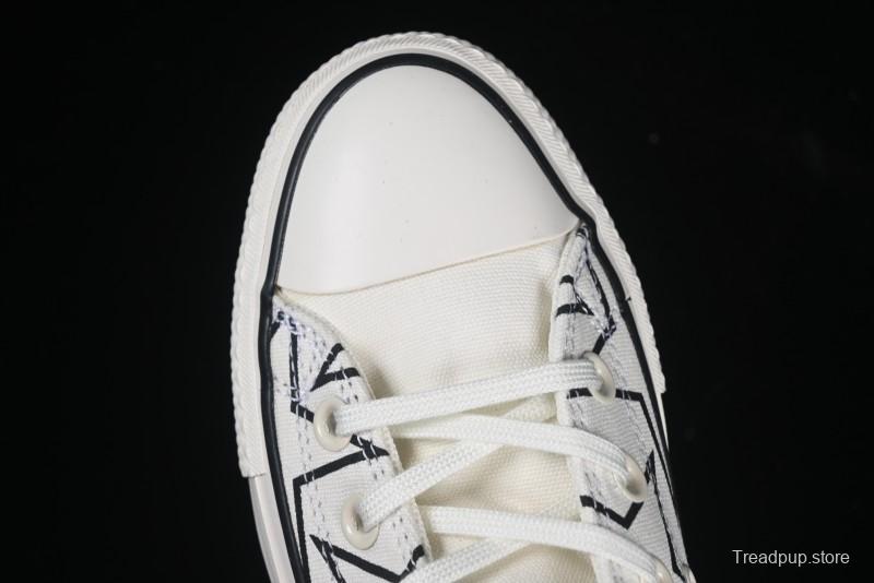 Converse Chuck 70 High Top Sneakers with Star Patch and Thick Sole - 581672C