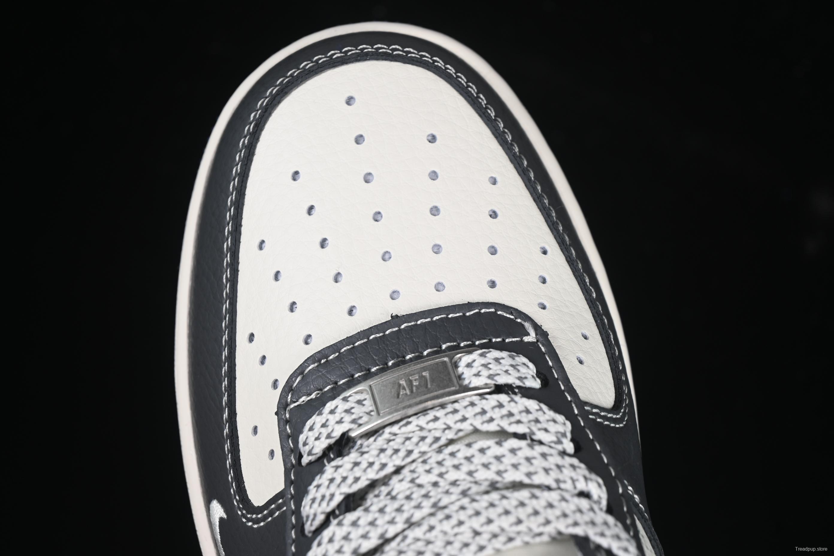 Nike Air Force 1 '07 Low Stussy Collaboration Navy Grey Casual Sneakers - XS1958-519