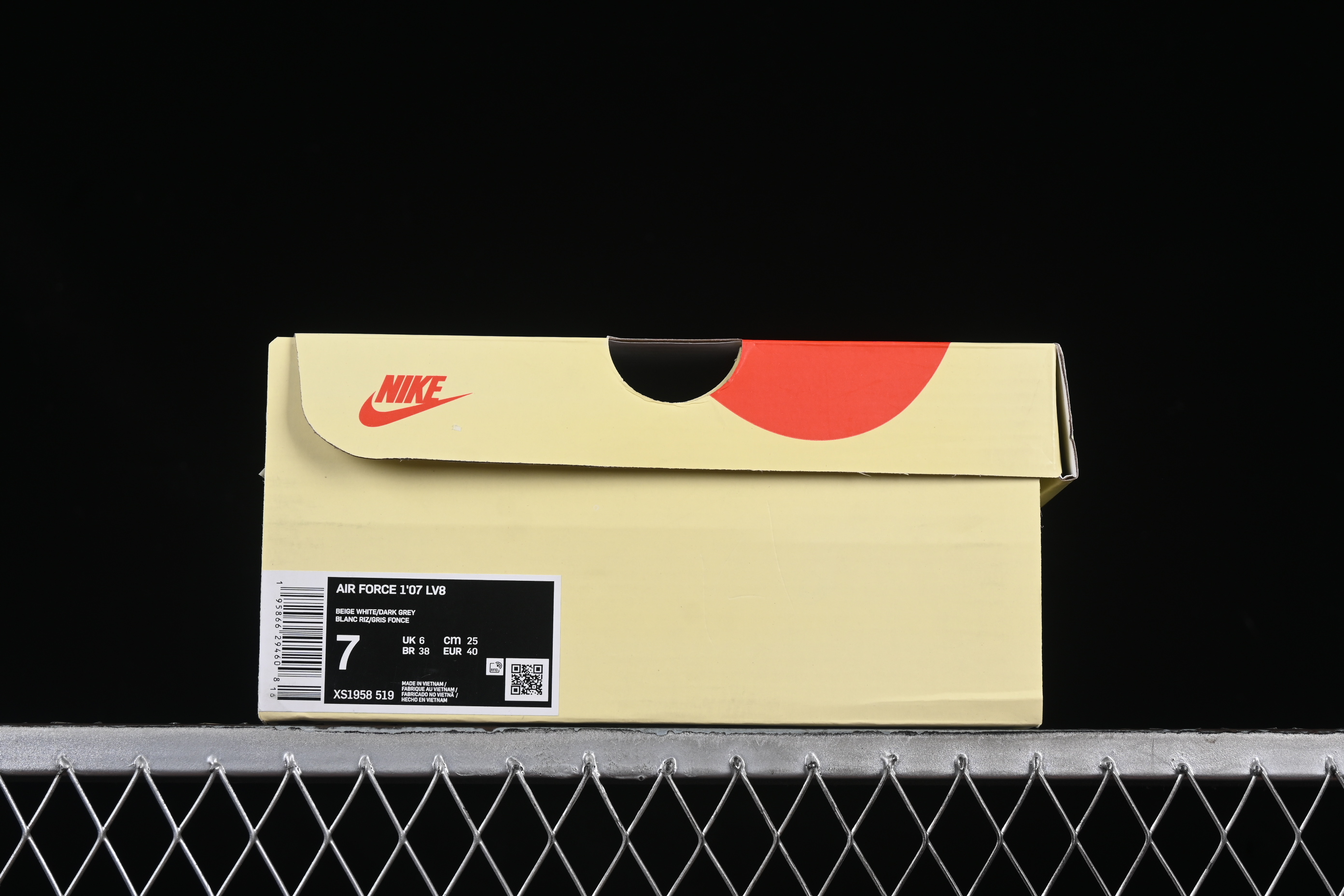 Nike Air Force 1 '07 Low Stussy Collaboration Navy Grey Casual Sneakers - XS1958-519