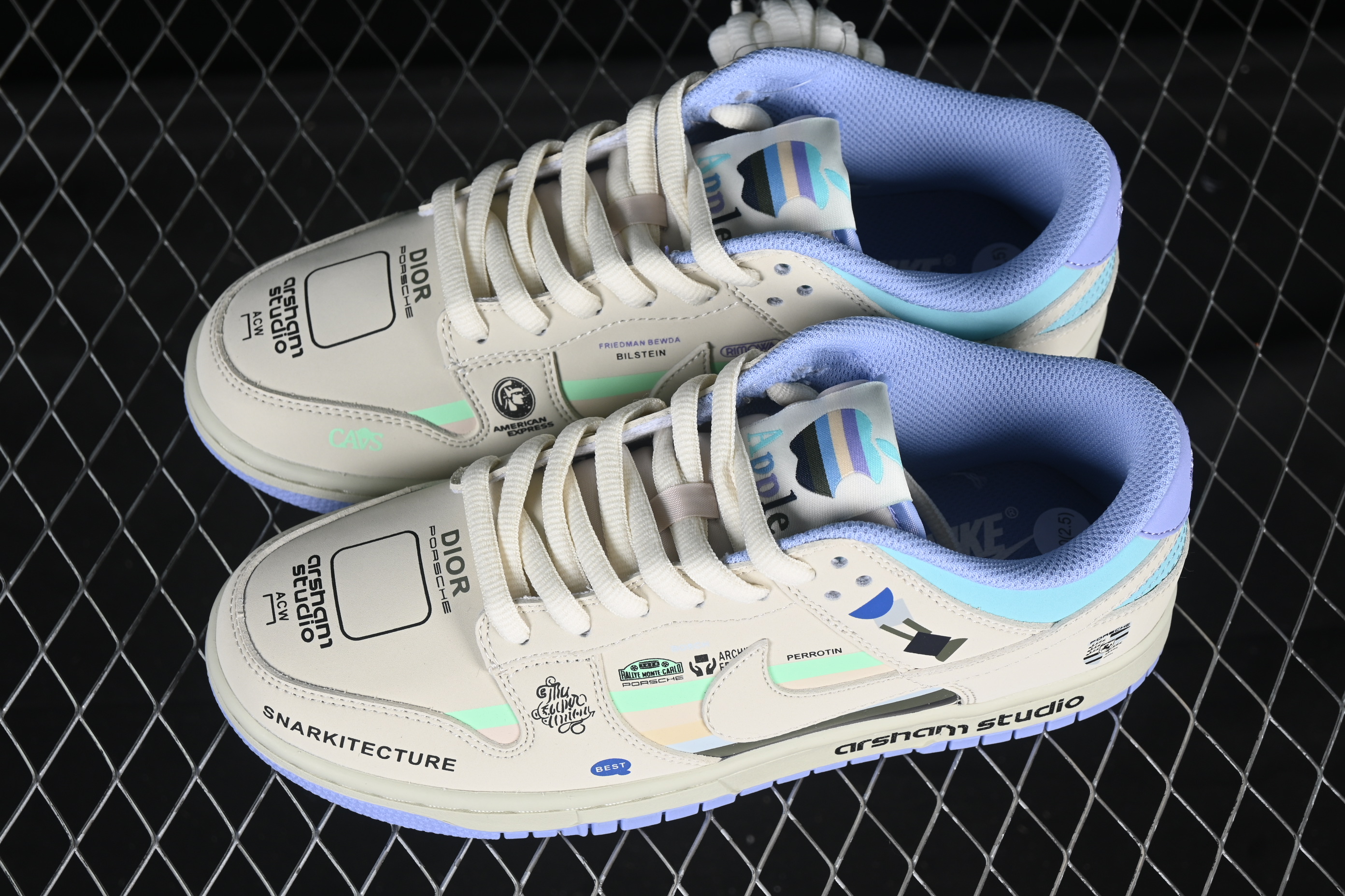 Nike SB Dunk Low Porsche Colorway Anniversary Custom Low-Top Casual Sneakers - MU0232-363