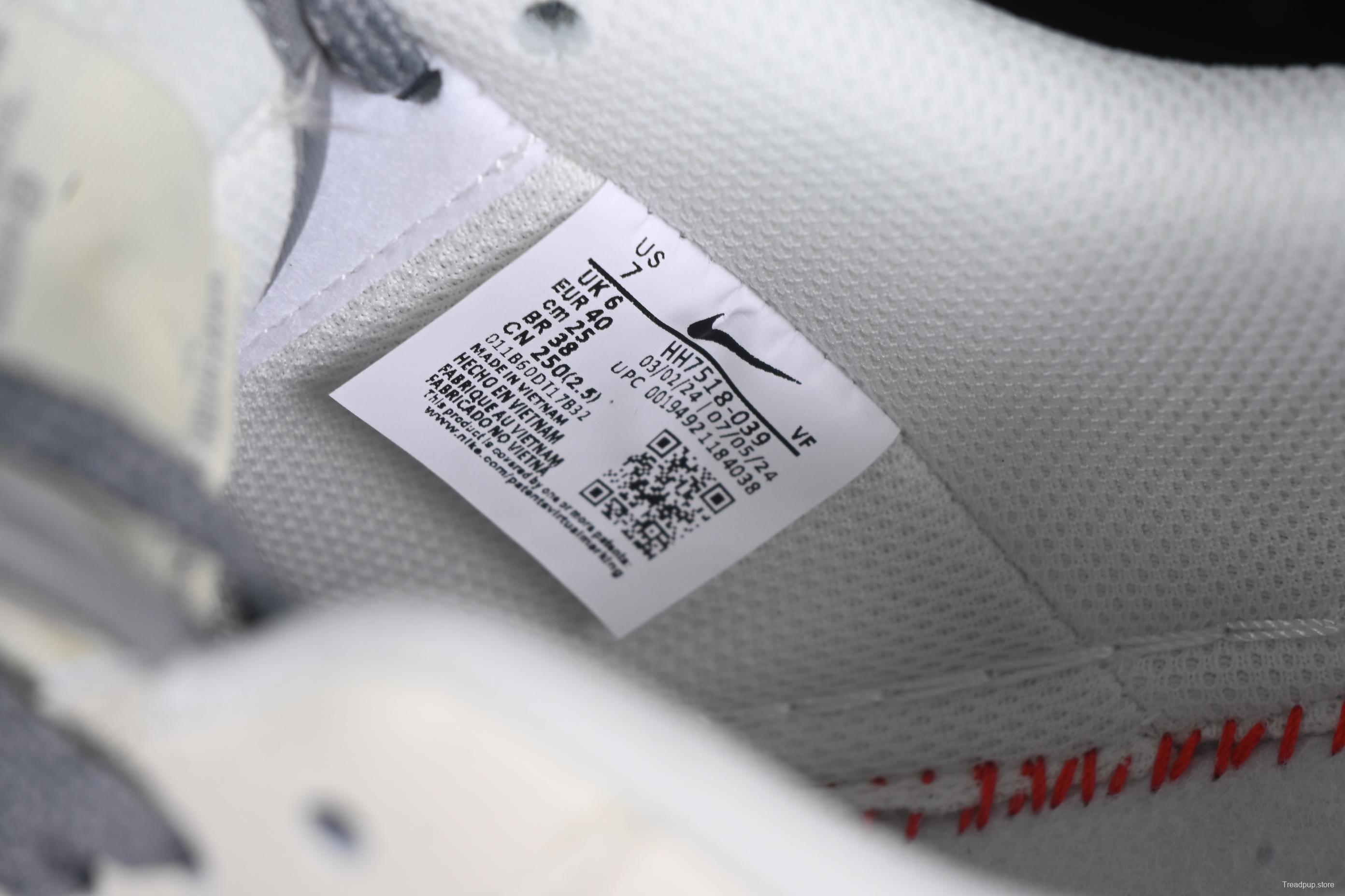 Nike Air Force 1 '07 Low Supreme Collaboration Casual Sneakers with Red Swoosh - HH7518-039