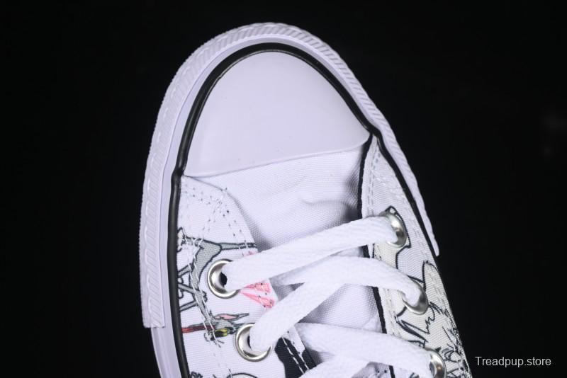 Converse All Star High Top Casual Sneakers with Tom and Jerry Theme - A15112C