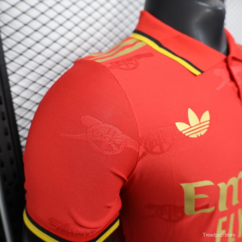 Player Version 25/26 Arsenal Red with Classic Design Jersey