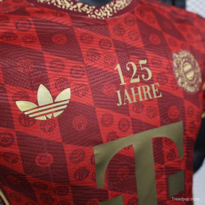 Player Version 25/26 Bayern Munich 125Th Anniversary Red Jersey