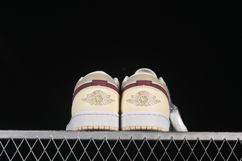 Nike Air Jordan 1 Low AJ1 Cream White Low-Top Casual Sneakers - HV6530-100