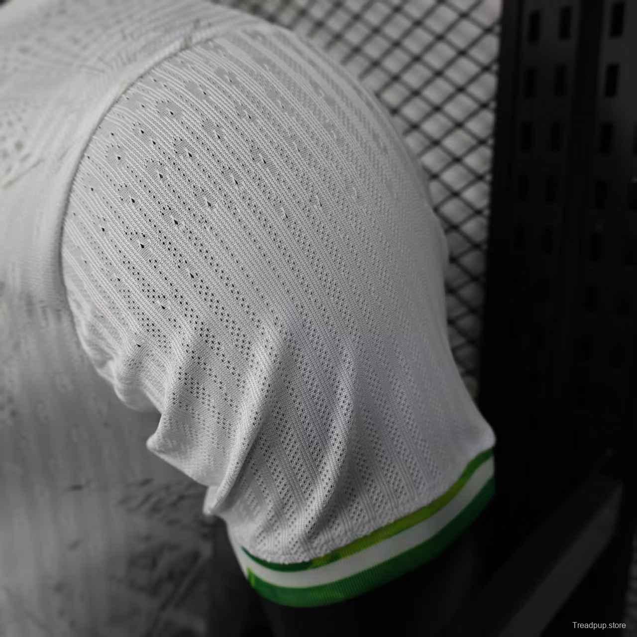 Player Version 2025 Brazil White with Christ the Redeemer Watercolor Jersey