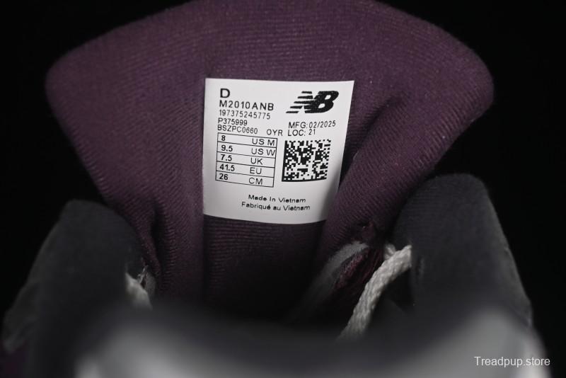 New Balance 2010 Series Retro Casual Running Shoes with Soft Suede and Nylon Mesh - M2010ANB