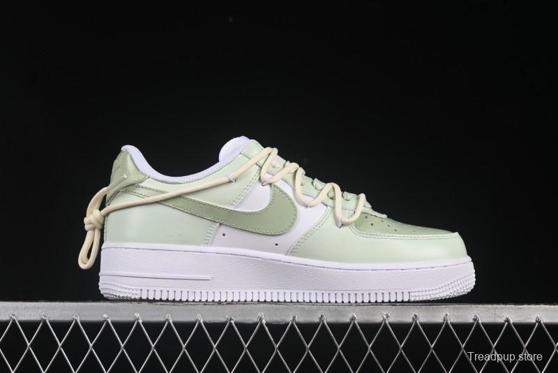 Nike Air Force 1'07 Low "Green Love" 520 Limited Edition Casual Sneakers with Small Green Heart Design - DH2920-111