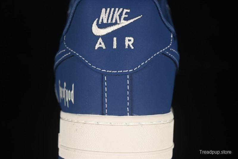 Nike Air Force 1'07 Low FOG Collaboration Beige Blue Ripple Casual Sneakers - KK1988-079