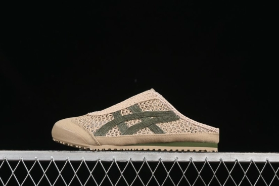 Onitsuka Tiger Mexico 66 Sabot Slip-On Sneakers with Breathable Mesh Upper - 1183C123-252