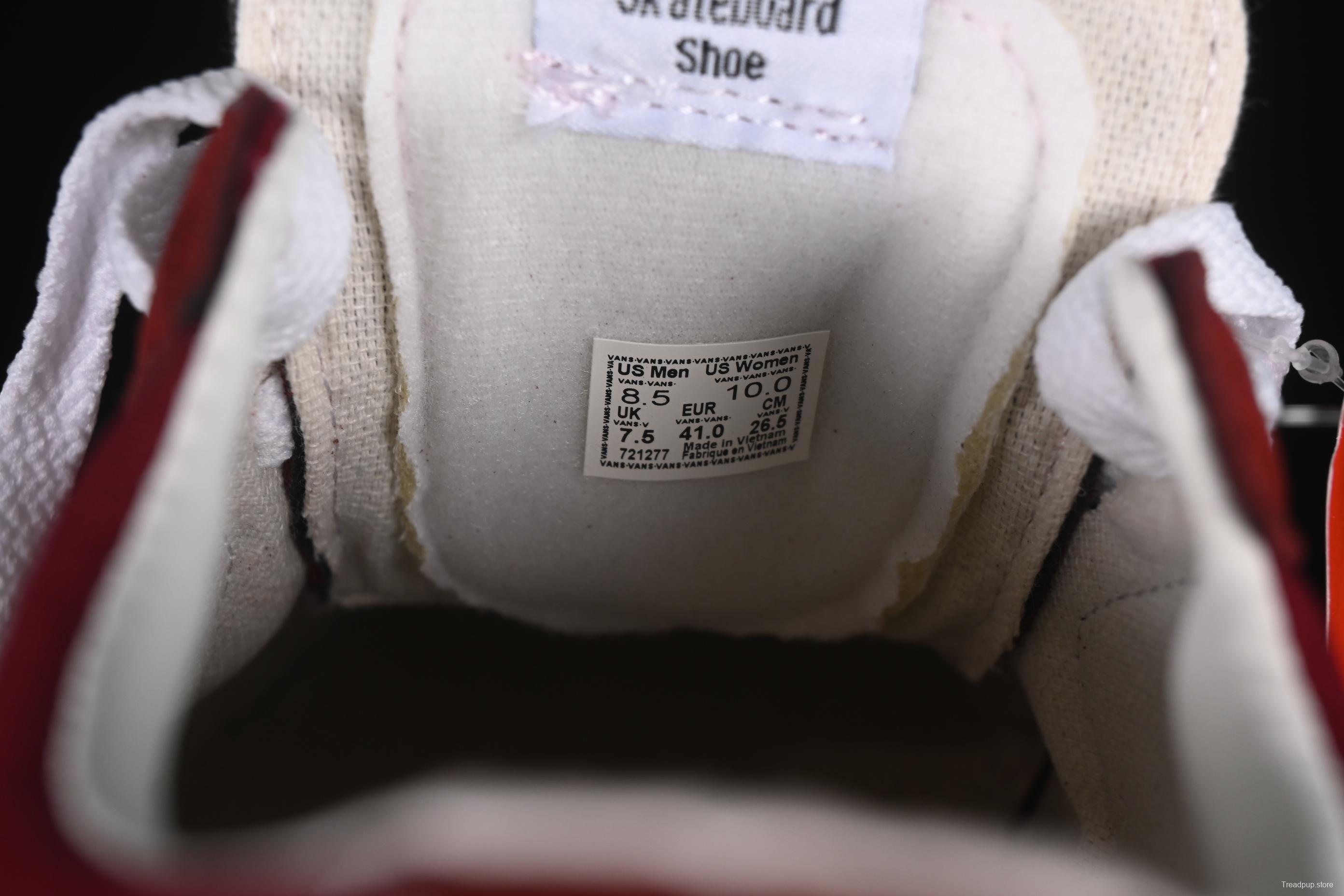 Vans Sk8-Low Burgundy Anti-Slip Casual Skate Shoes - VN0A4UUK5U7