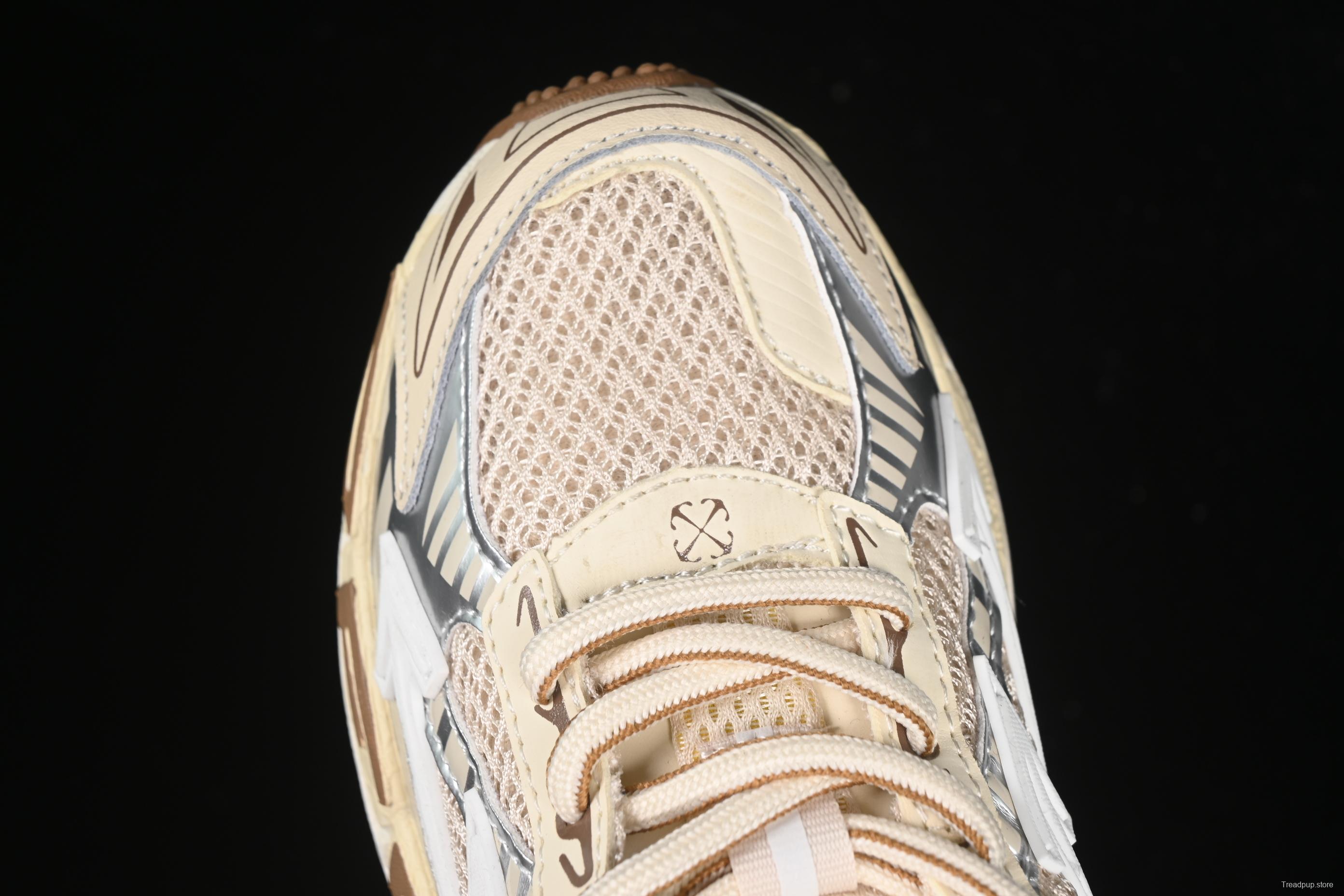 Off-White Be Right Low-Top Lifestyle Sneakers in Beige - C.D4