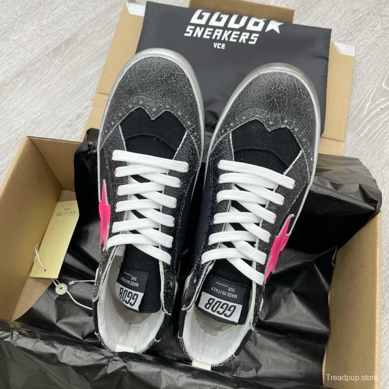 2024 Unisex GGDB Black Pink Suede Leather High-Top Sneakers MJ00300