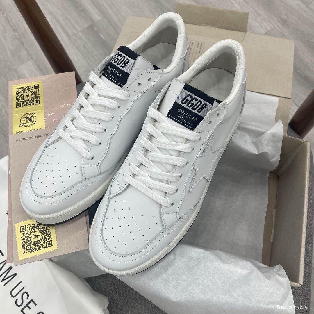 2024 Unisex GGDB White Leather Sneakers MJ00260