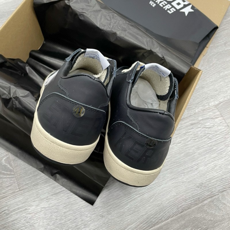 2024 Unisex GGDB Black White Leather Sneakers MJ00260