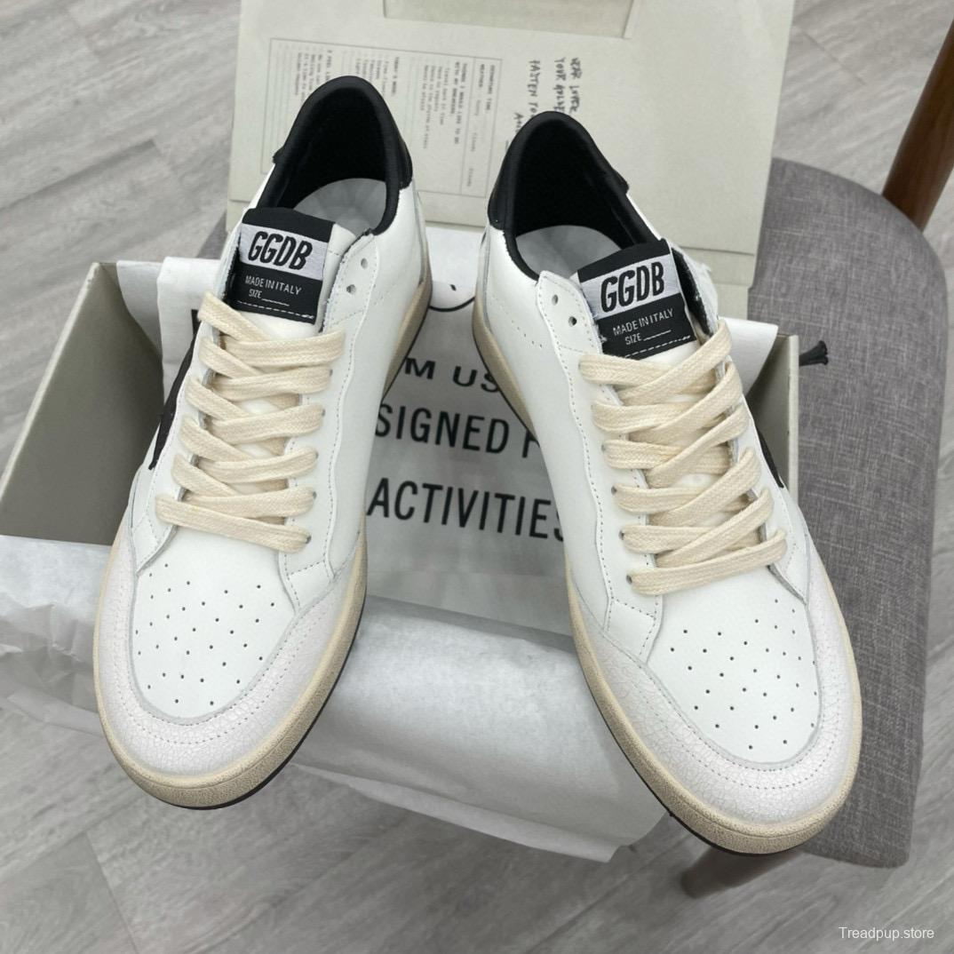 2024 Unisex GGDB White Black Leather Sneakers MJ00260
