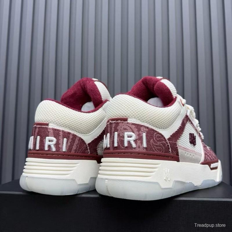 2024 Unisex Amiri White Red Leather Sneaker MJ00360