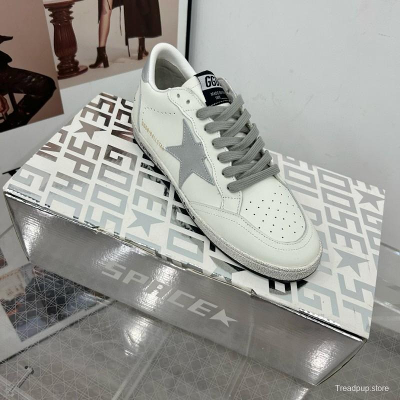 2024 Unisex GGDB White Grey Leather Suede Low-Top Sneakers