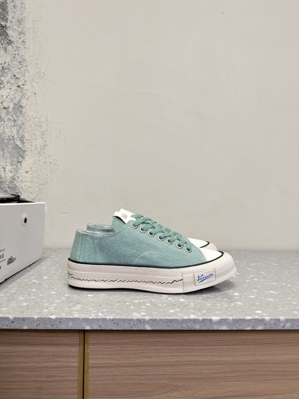 2025 Women VISVIM Green Canvas Sneakers