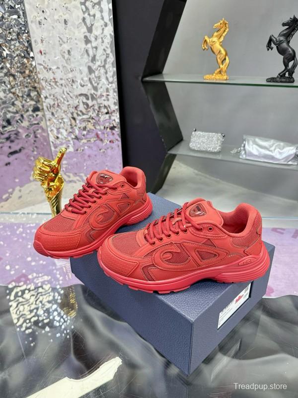 2024 Unisex Dior Red Mesh Technology Fabric B30 Sneakers Collaboration MJ00330