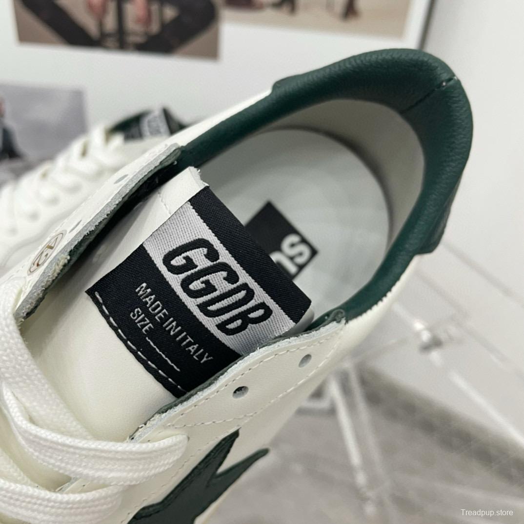 2024 Unisex GGDB White Green Leather Sneakers MJ00260
