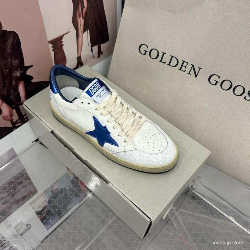 2024 Unisex GGDB White Blue Leather Sneakers MJ00260