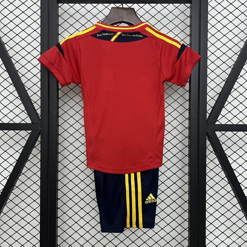 Retro 2012 Kids Spain Home Size 16-28 Jersey