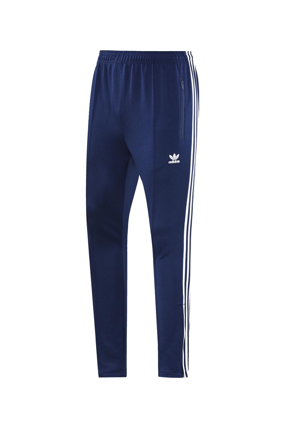 2025 Adidas Original Navy Full Hoodie Zipper Jacket +Long Pants