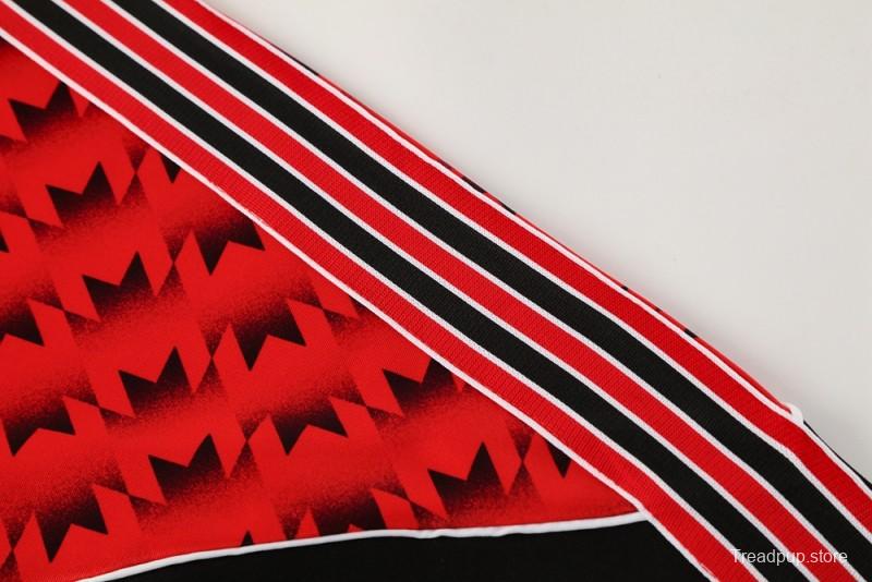 25/26 Manchester United Red/Black Full Zipper Jacket +Long Pants
