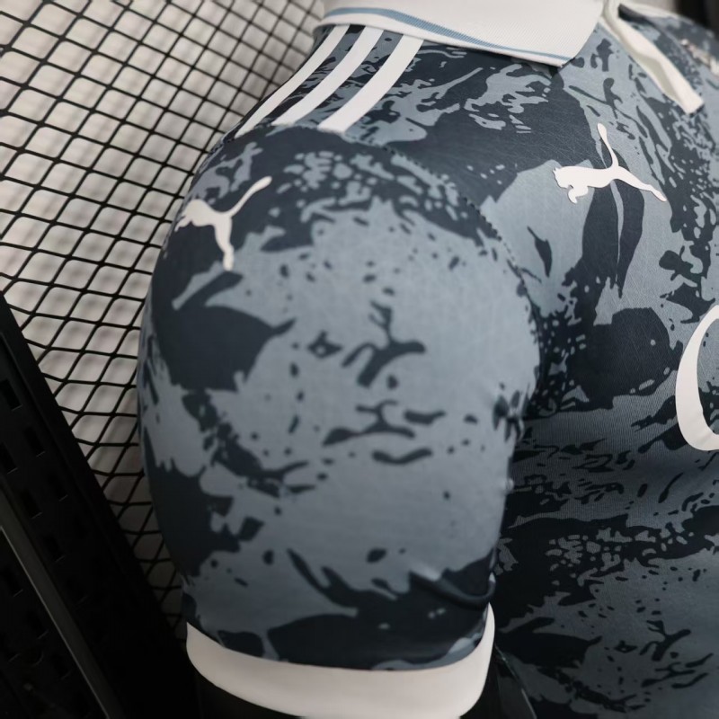 Player Version 25/26 Al-Ahli Gray with Camouflage Pattern Jersey