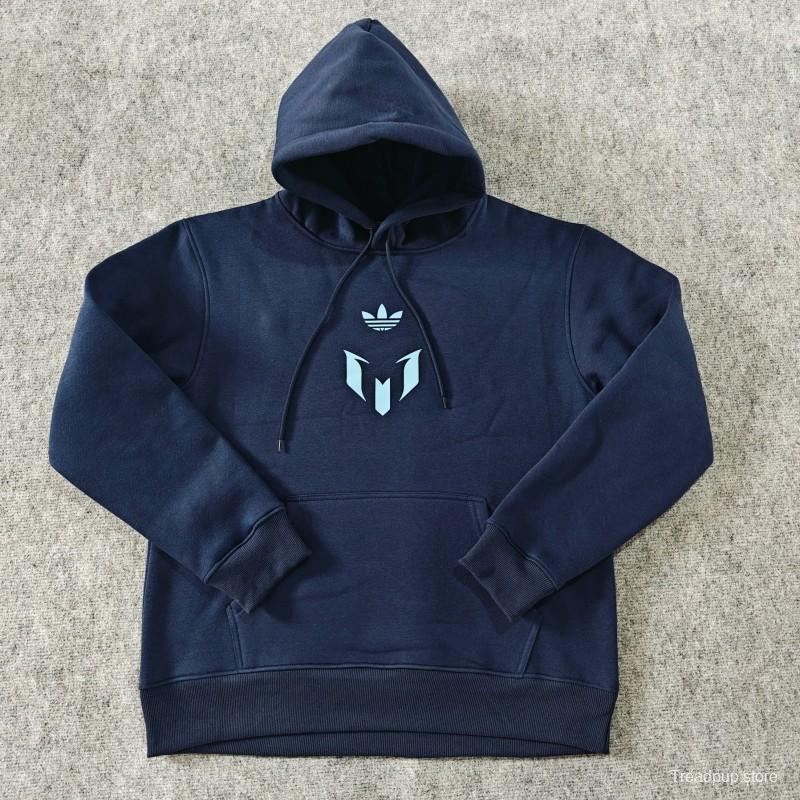 25/26 Inter Miami Messi Fleece-lined Hoodie 9 Color Full Zipper Jacket + Long Pants