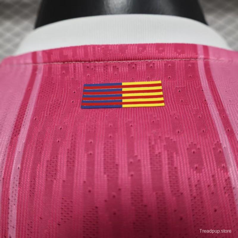 Player Version 25/26 FC Barcelona Pink with Gradient Fade Jersey