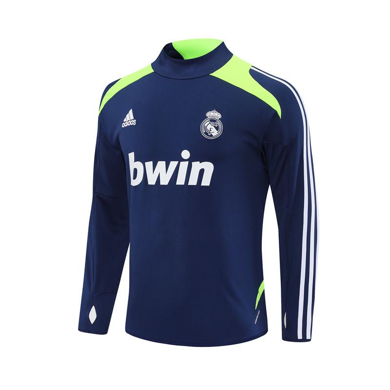 Retro 12/13 Real Madrid Royal Blue Half Zipper Jacket