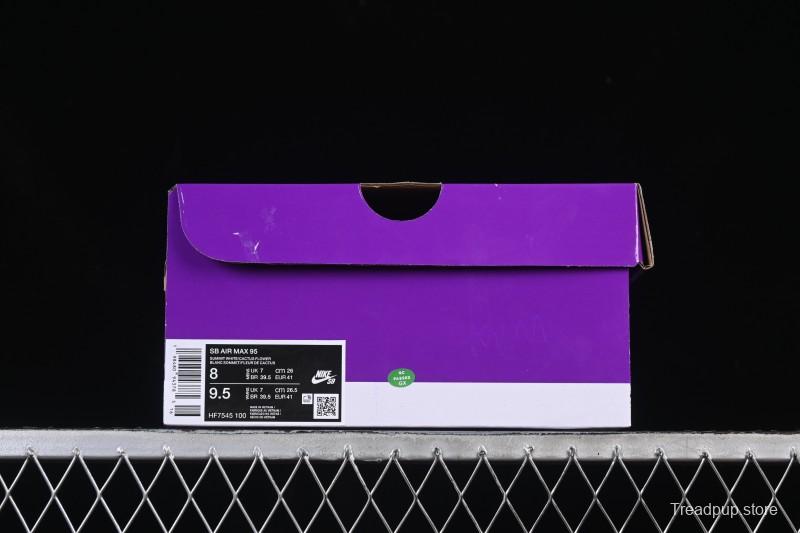 Nike Air Max 95 Retro Cushioned Running Shoes with Air-Sole Unit - HF7545-100