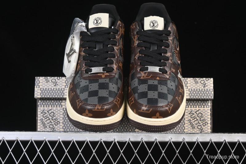 Nike Air Force 1 '07 Low LV Collaboration Coffee Gray Casual Sneakers - SC0601-563