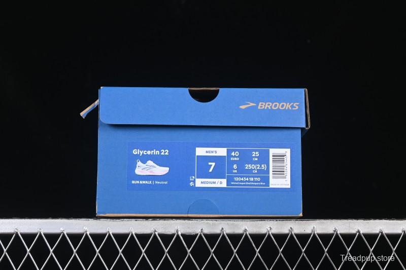 Brooks Glycerin 22 Cushioned Marathon Nitrogen Running Shoes - 1204341B110