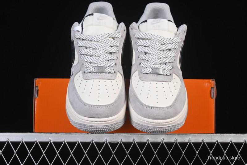 Nike Air Force 1 '07 Low LV Collaboration Pig Eight Rice Gray Black Casual Sneakers - MZ9588-810