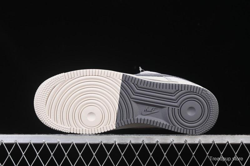 Nike Air Force 1'07 Low LV Collaboration Dual-Tone Gray Graffiti Casual Sneakers - CX5050-Y07