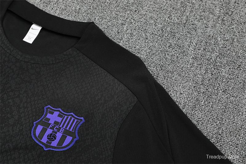 25/26 Barcelona Black Joint Edition with XS Short Sleeve+Soccer Shorts