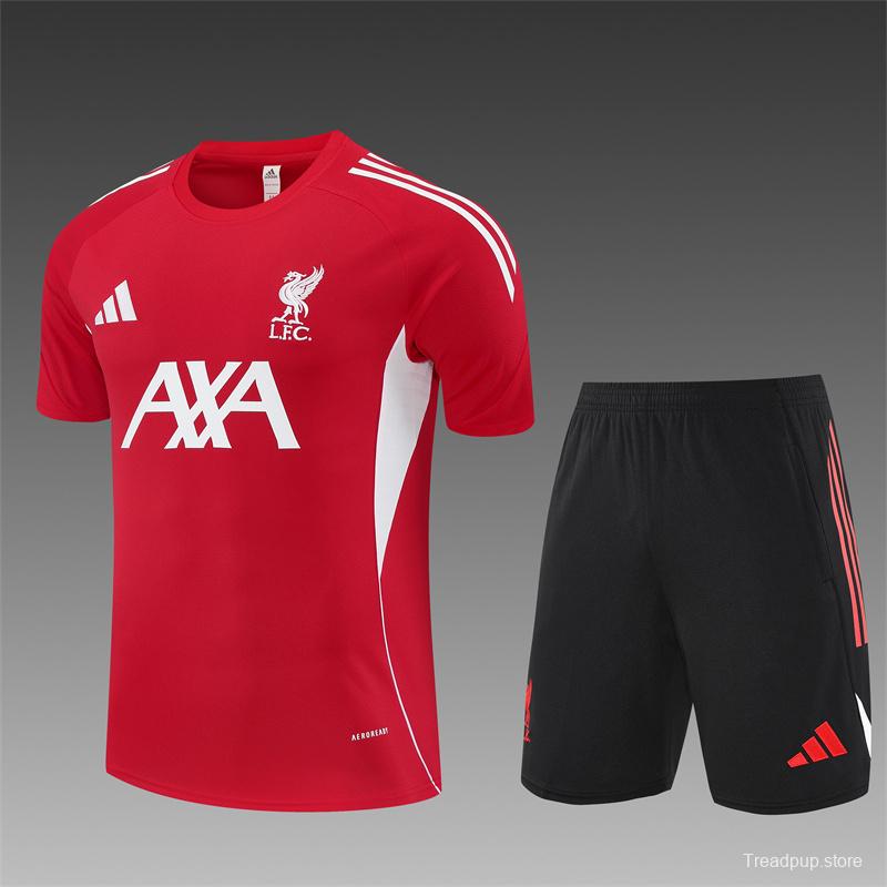 25/26 Liverpool Red  Short Sleeve Jersey+Shorts