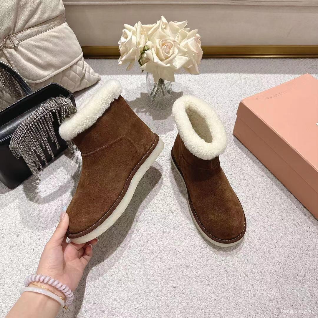 MIU MIU 2025/SS Korean Style Popular Small Potato Snow Boots Upgraded Version - LY00300