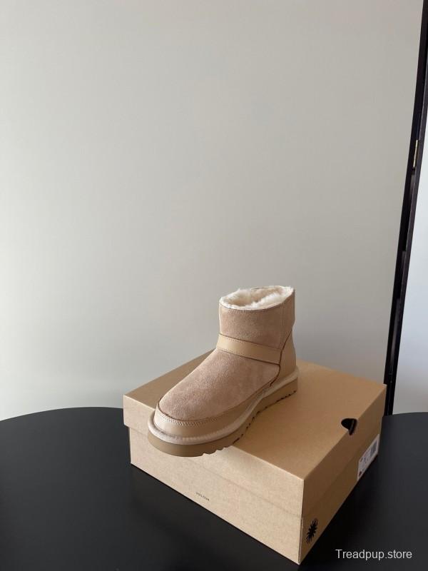 UGG 4512 Latest Buckle Flat Sole Premium Wool Anti-Slip Snow Boots - AS00290