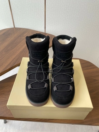 Brunello Cucinelli Open Walk Ankle Boot Winter Snow Boots - AS00410