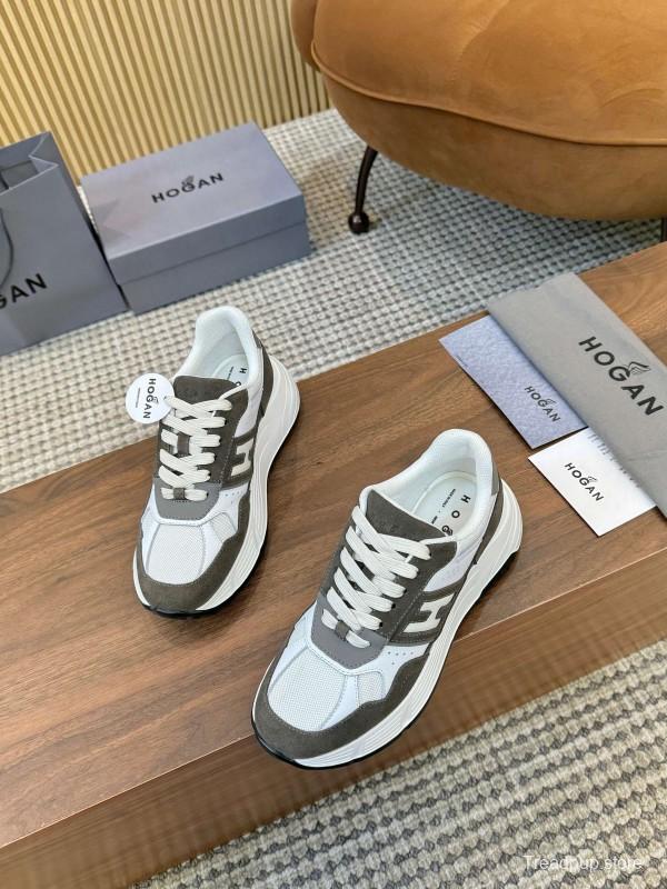 Hogan H-STRIPES Series Couple Thick Sole Dad Shoes Leisure Sneakers - LY00370/LY00380