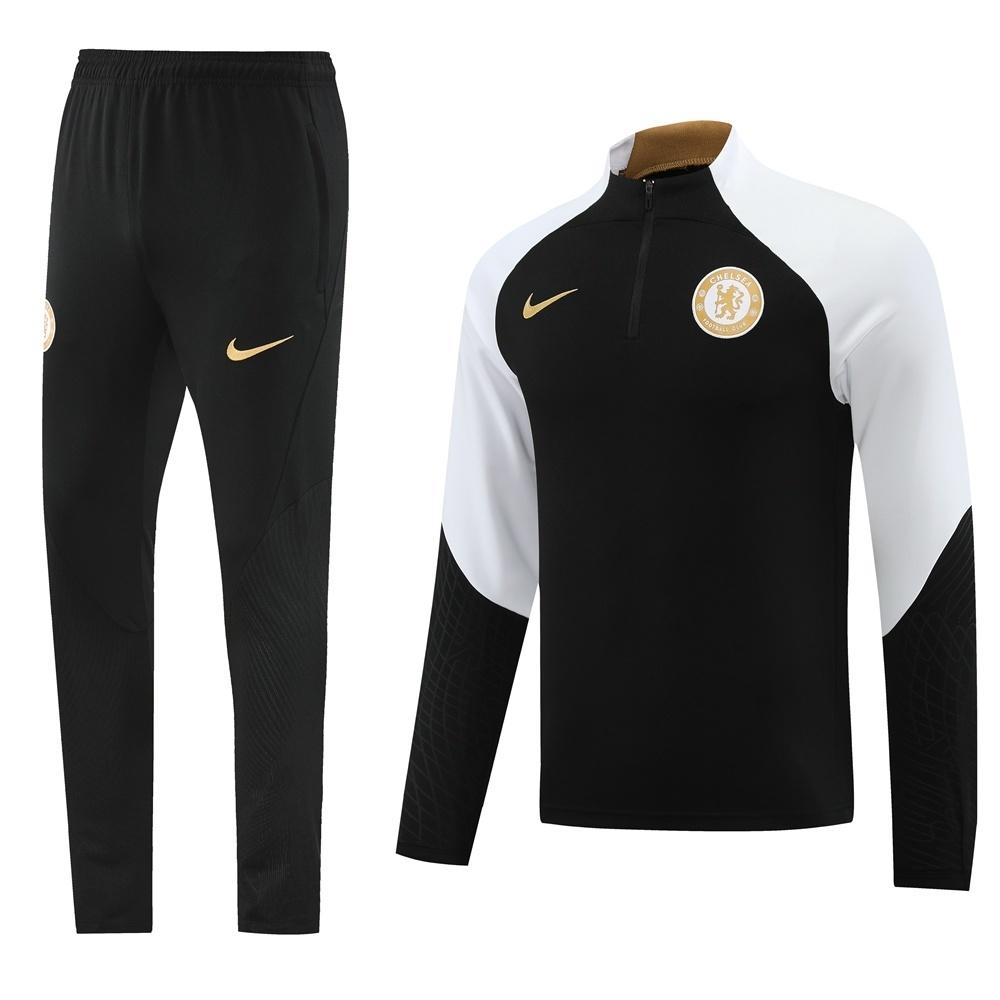 25/26 Chelsea Black Half Zipper Jacket+Long Pants